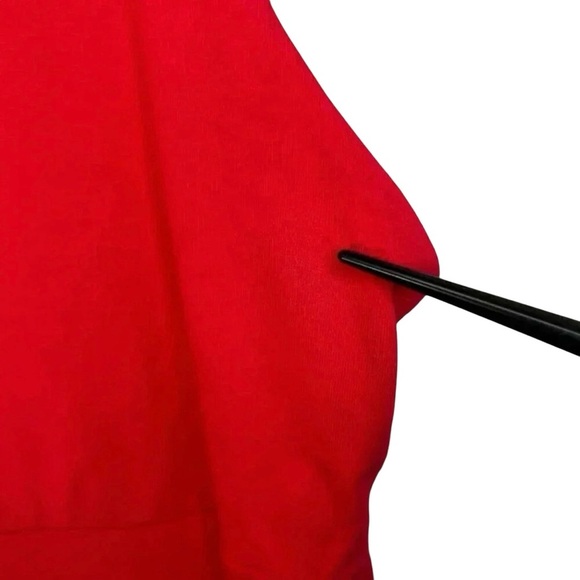Athleta Size Medium Dress Red Soft Comfy Stretch Figure Flattering Athleisure - Picture 6 of 8